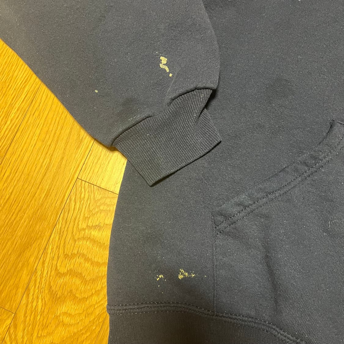 [M] 90s 빈티지 러셀 후드집업 네이비 상품이미지3