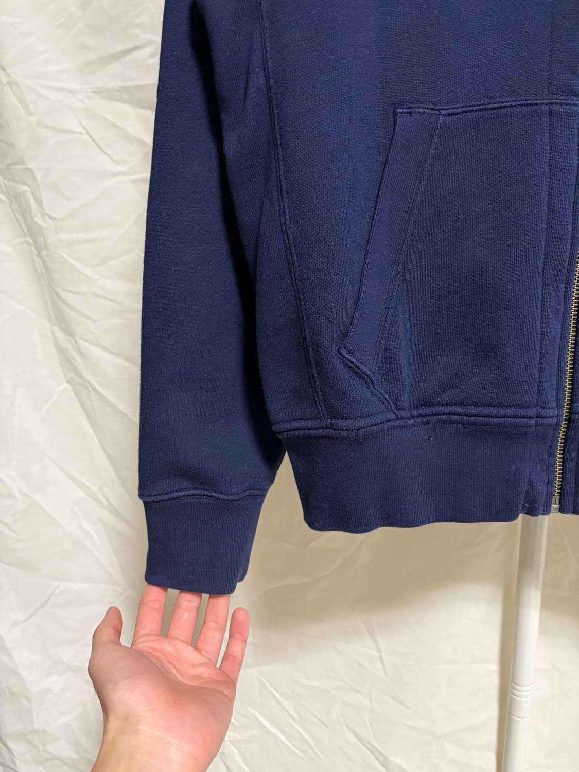 폴로 랄프로렌 코튼 기모 후드집업 / 네이비, L 상품이미지6