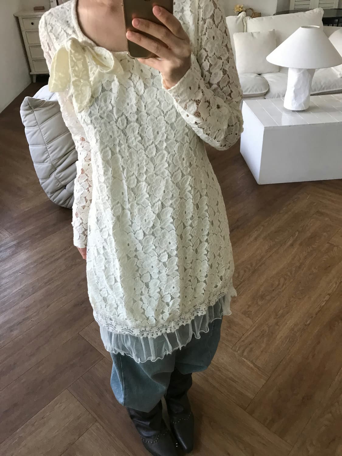 vintage lace one-piece 상품이미지3