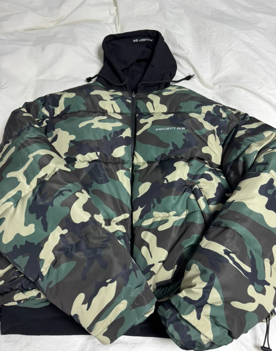 프로젝트 G/R 리버시블 후드 퍼퍼 자켓 블랙 상품이미지3