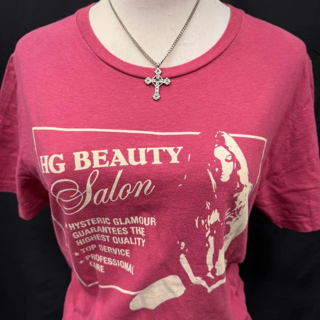 히스테릭 글래머 HG 뷰티 살론 프린트 반팔 티셔츠 상품이미지2