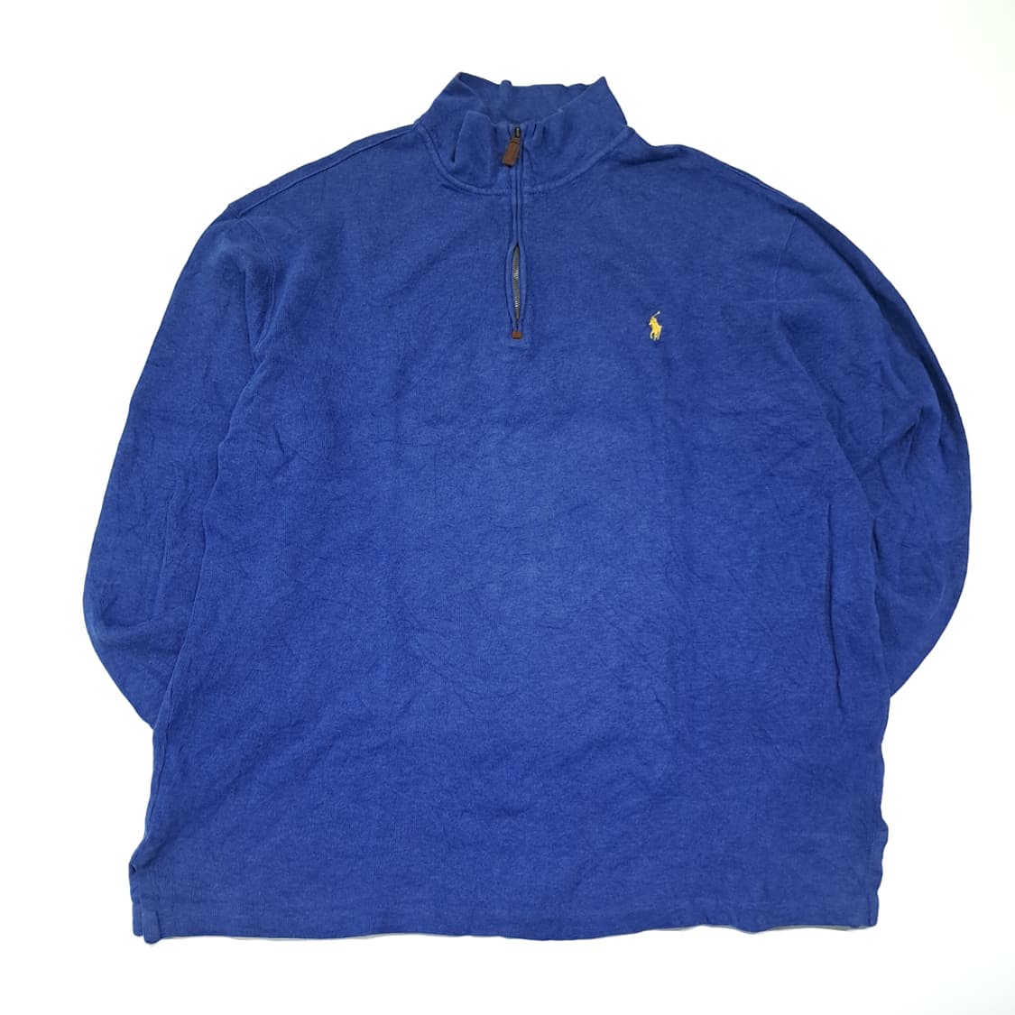 CL345 XLT 폴로 00s 코튼 로얄블루 하프집업 니트 스웨터 상품이미지1