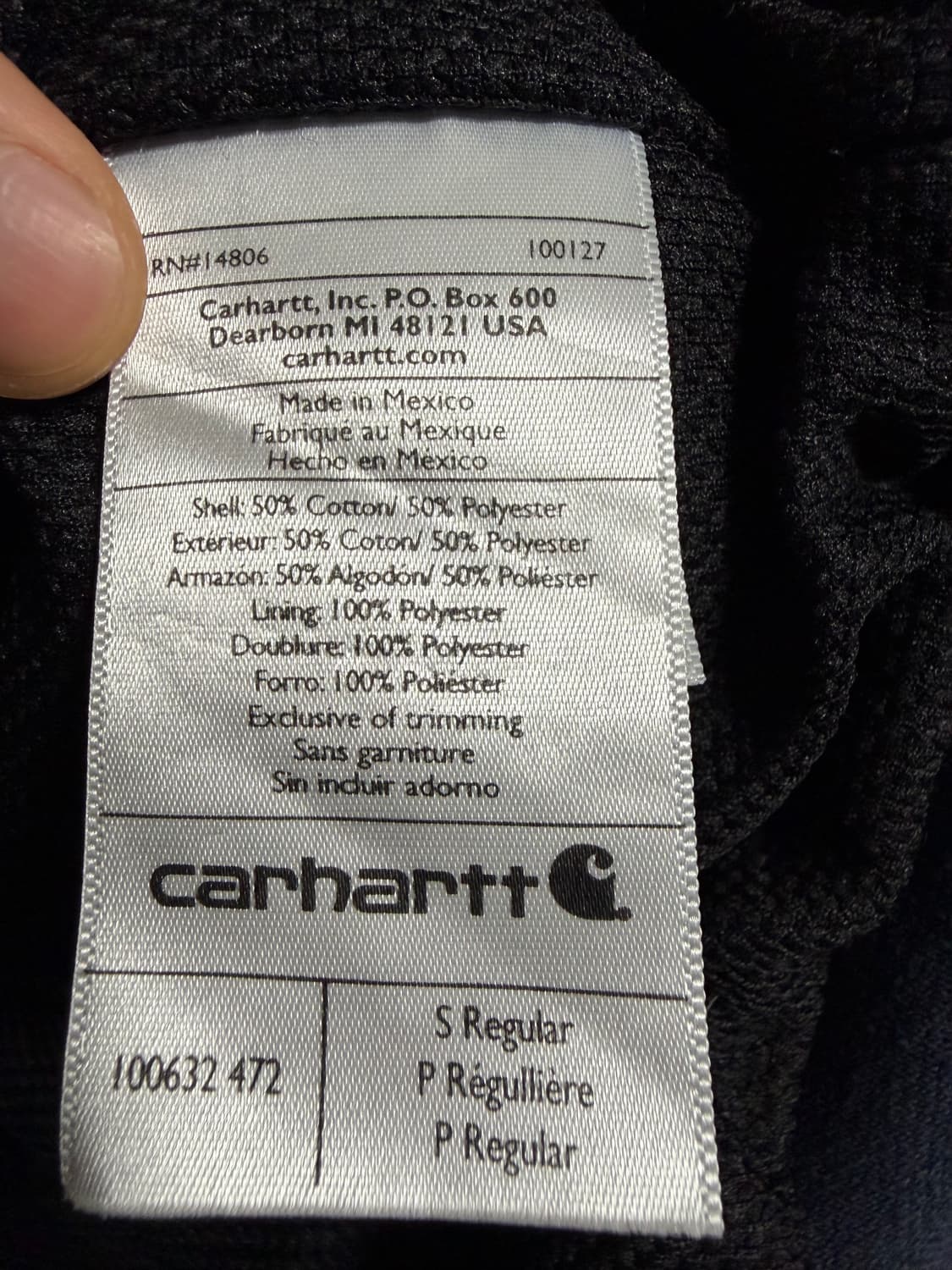 칼하트 써멀 후드 집업 상품이미지5