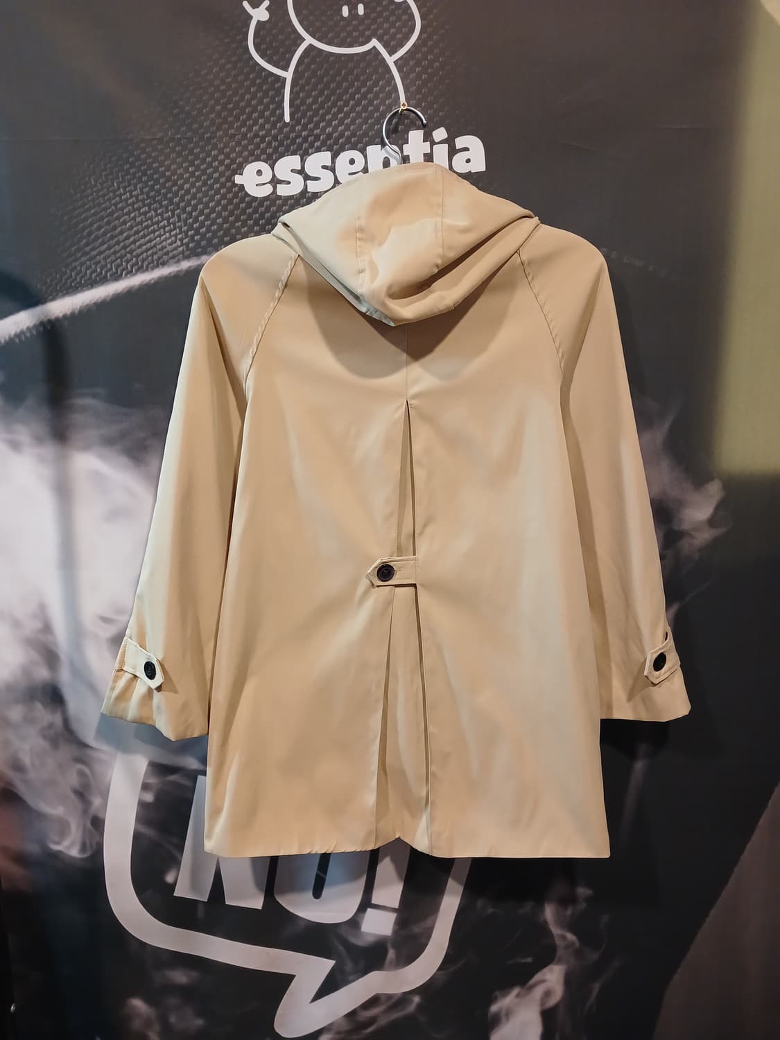 후드 트렌치 코트 베이지 상품이미지2