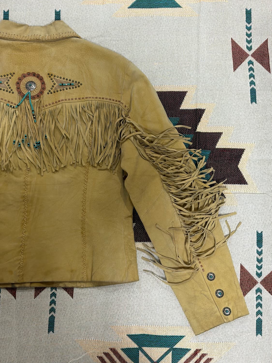 스컬리 웨스턴 프린지 크롭 레더자켓 상품이미지6