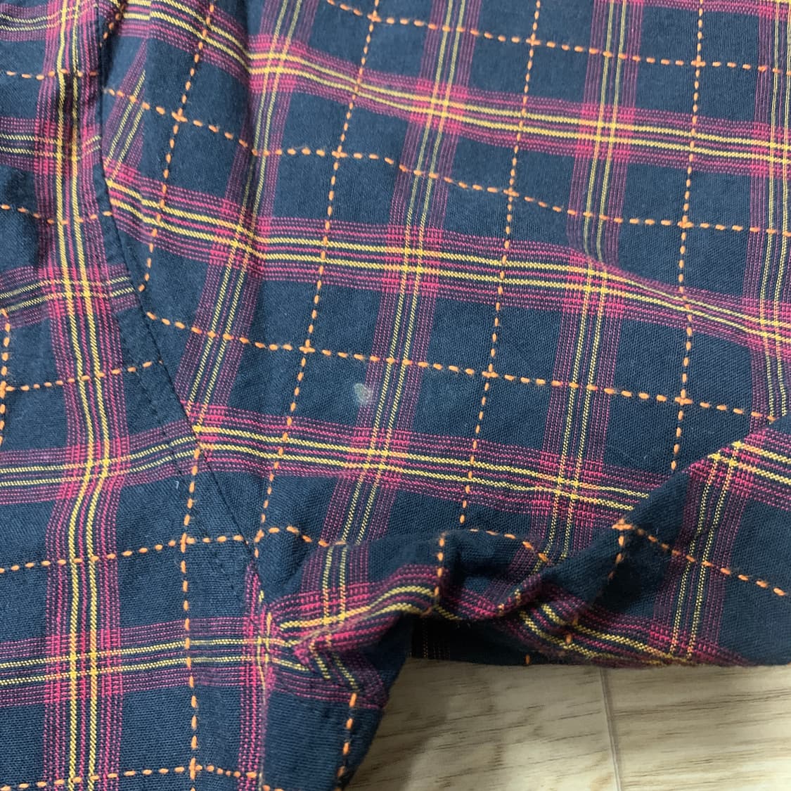XL] MECCA 메카 90s 올드스쿨 자수 로고 체크 반팔셔츠 상품이미지7