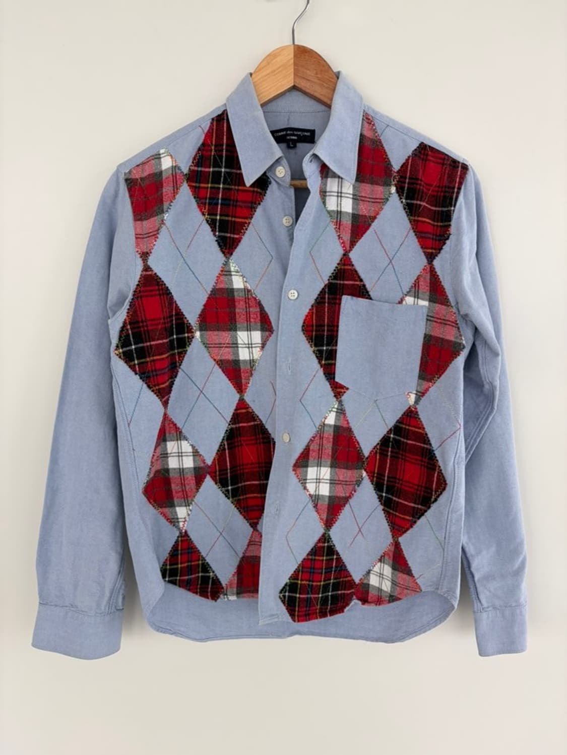 꼼데가르송 아가일 패턴 셔츠 상품이미지1