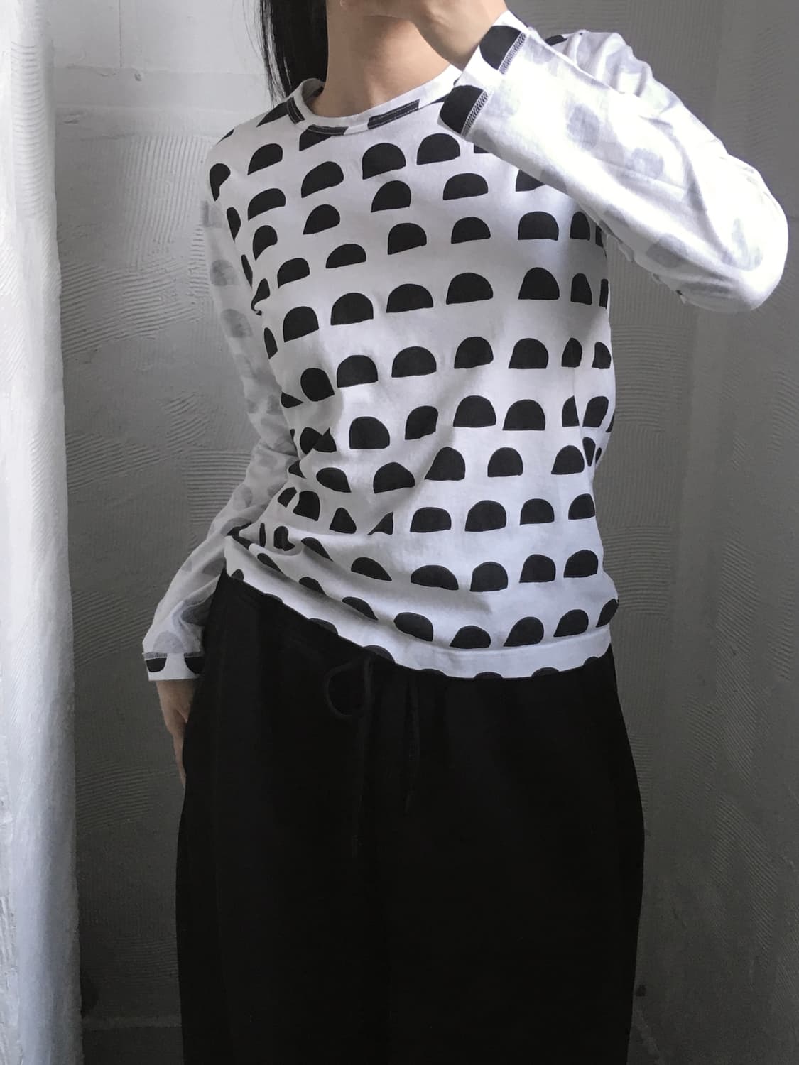 Comme des Garcons 꼼데가르송 도트 프린트 롱슬리브 상품이미지3