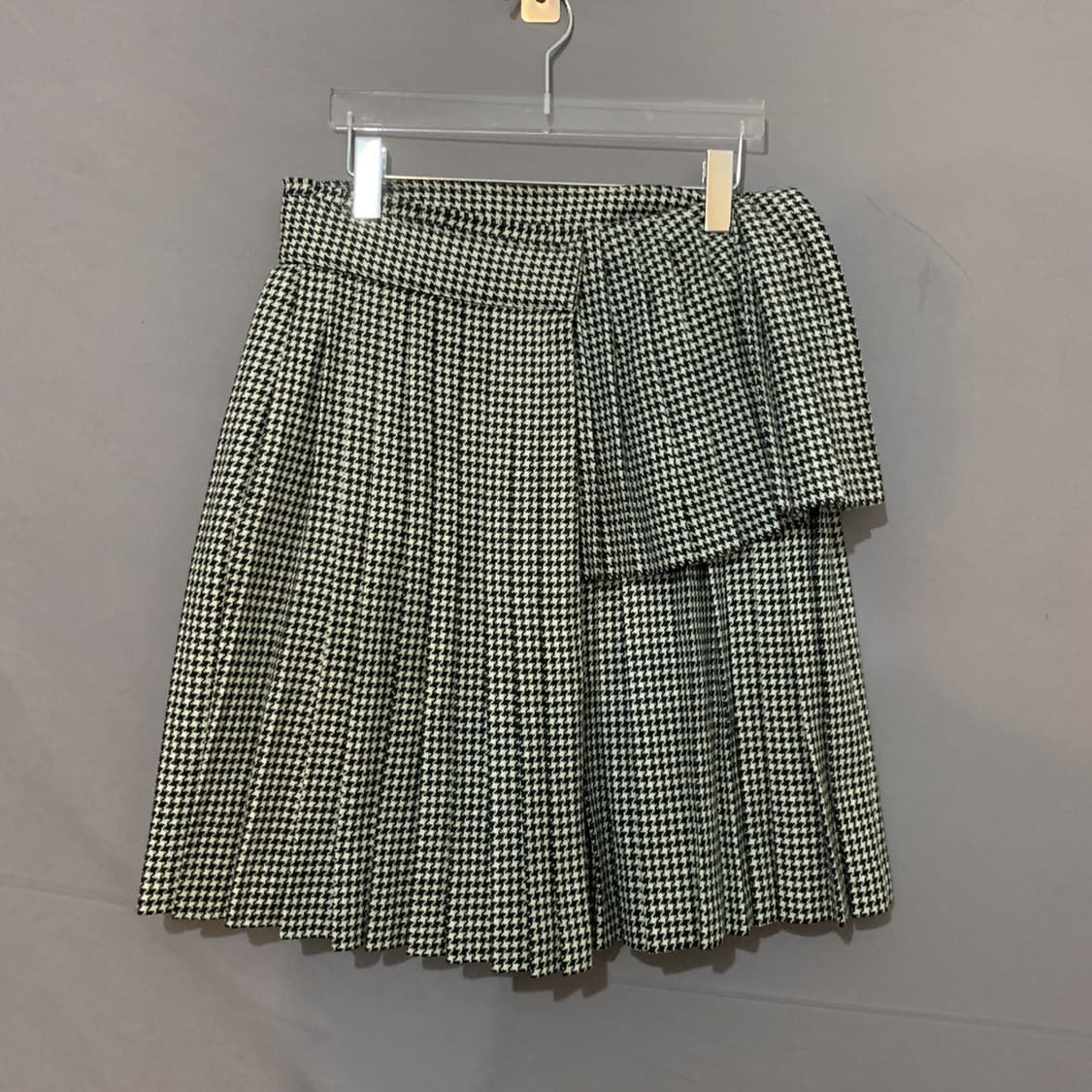 2 요지야마모토 03AW 아카이브 하운드 체크 랩 플리츠 스커트 치마 상품이미지2