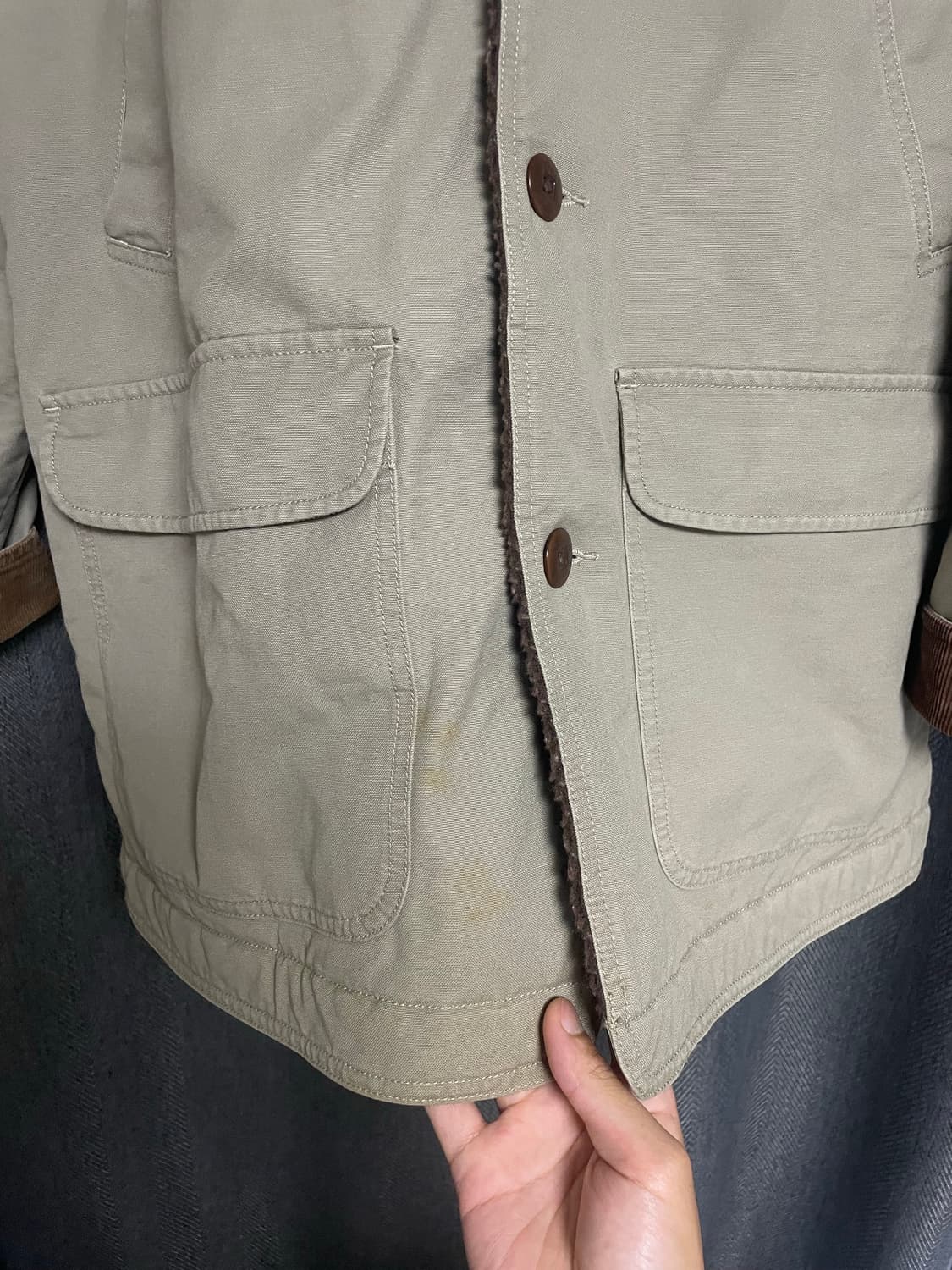 LL Bean 9OS 빈티지 Hunting Jacket 쉐르파 워크자켓 상품이미지8