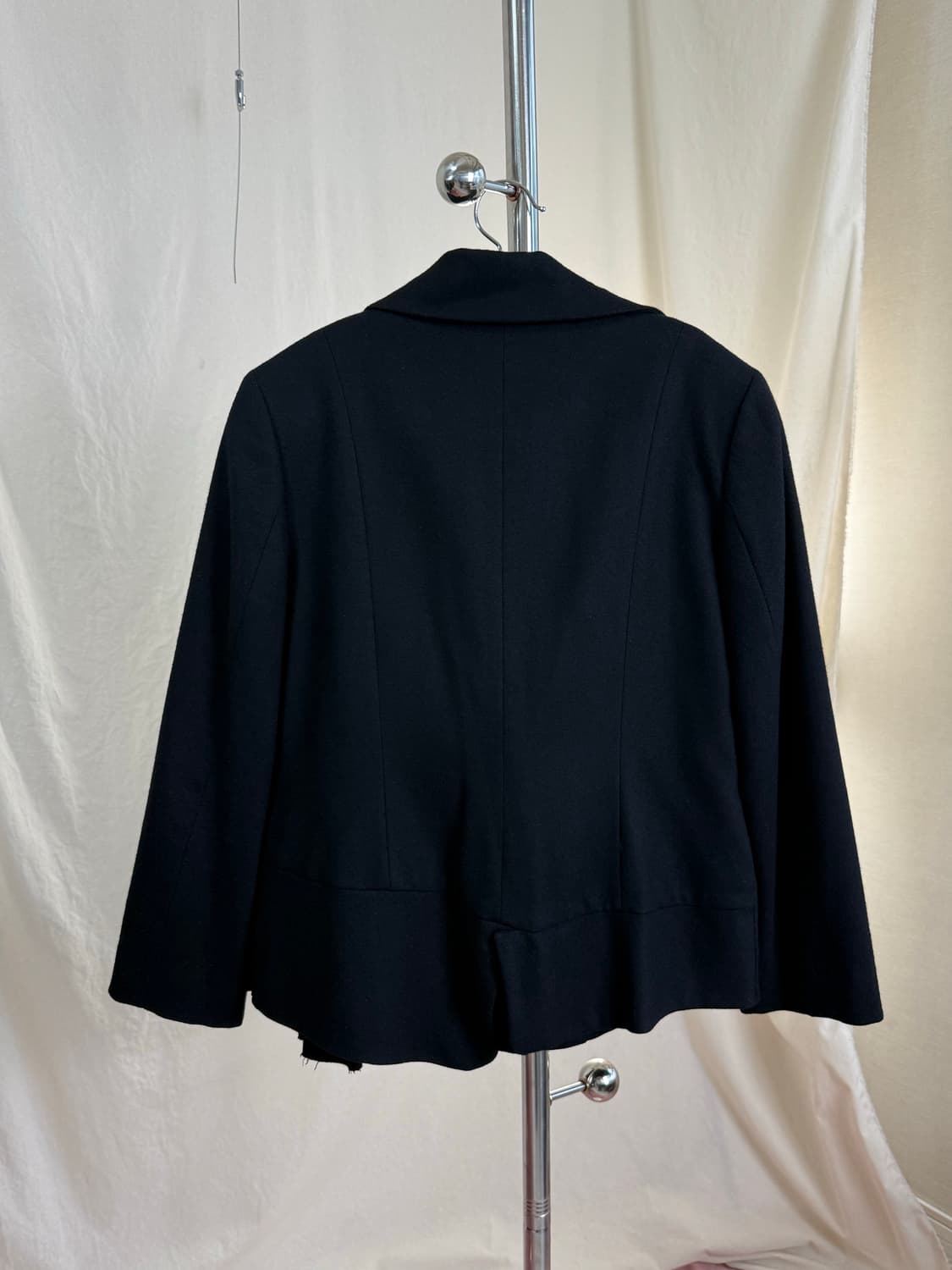 Ritsuko Shirahama 비대칭 러플 울 블레이저 상품이미지8