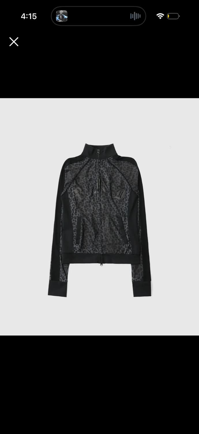 배드블러드 미스틱 트랙 집업 -블랙 레오파드 상품이미지1