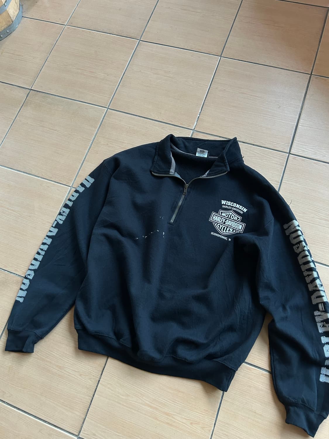 빈티지 할리데이비슨 하프집업 스웻셔츠 상품이미지2