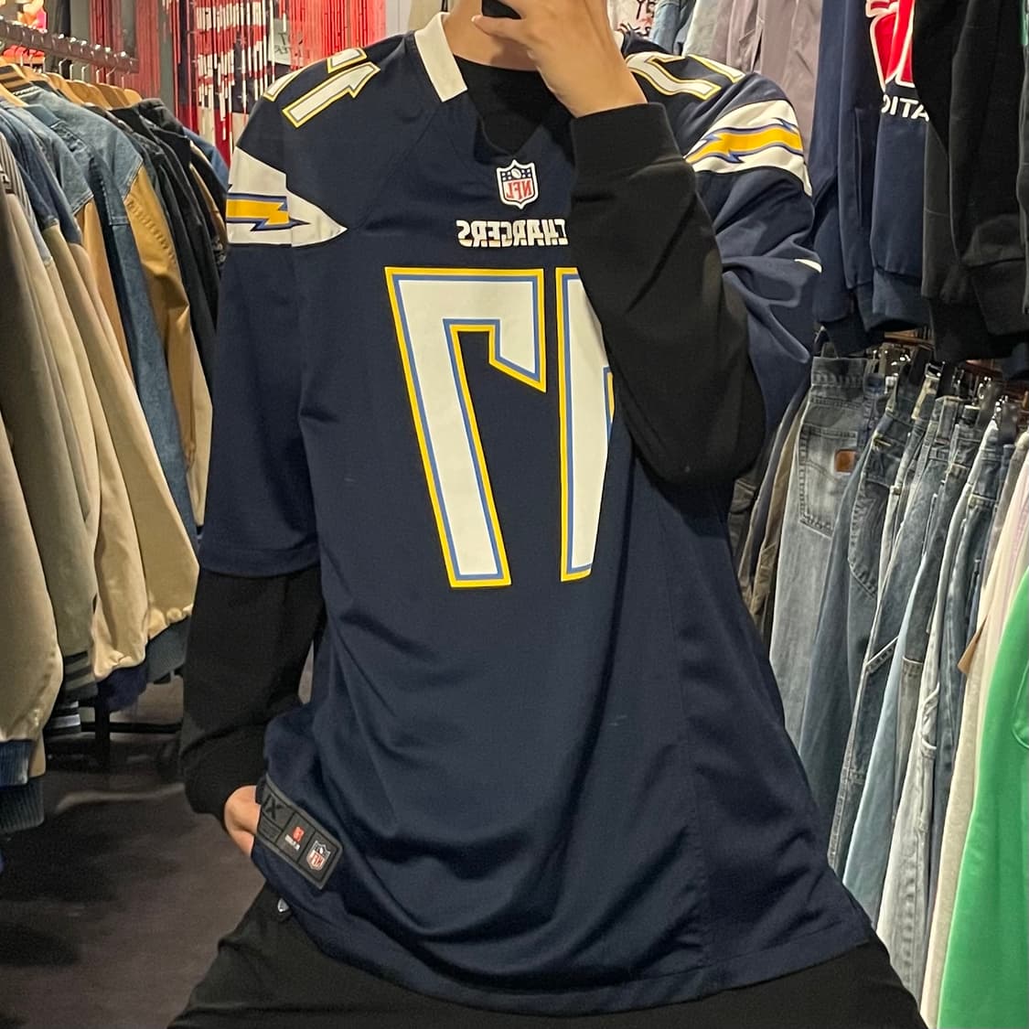 [IM] NFL CHARGERS No.17 RIVERS 블루 반팔져지 상품이미지1