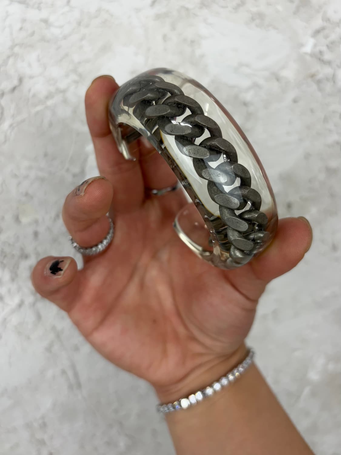 카반 드 주카 2009 A/W 크리스탈 트랩 체인 뱅글 상품이미지5