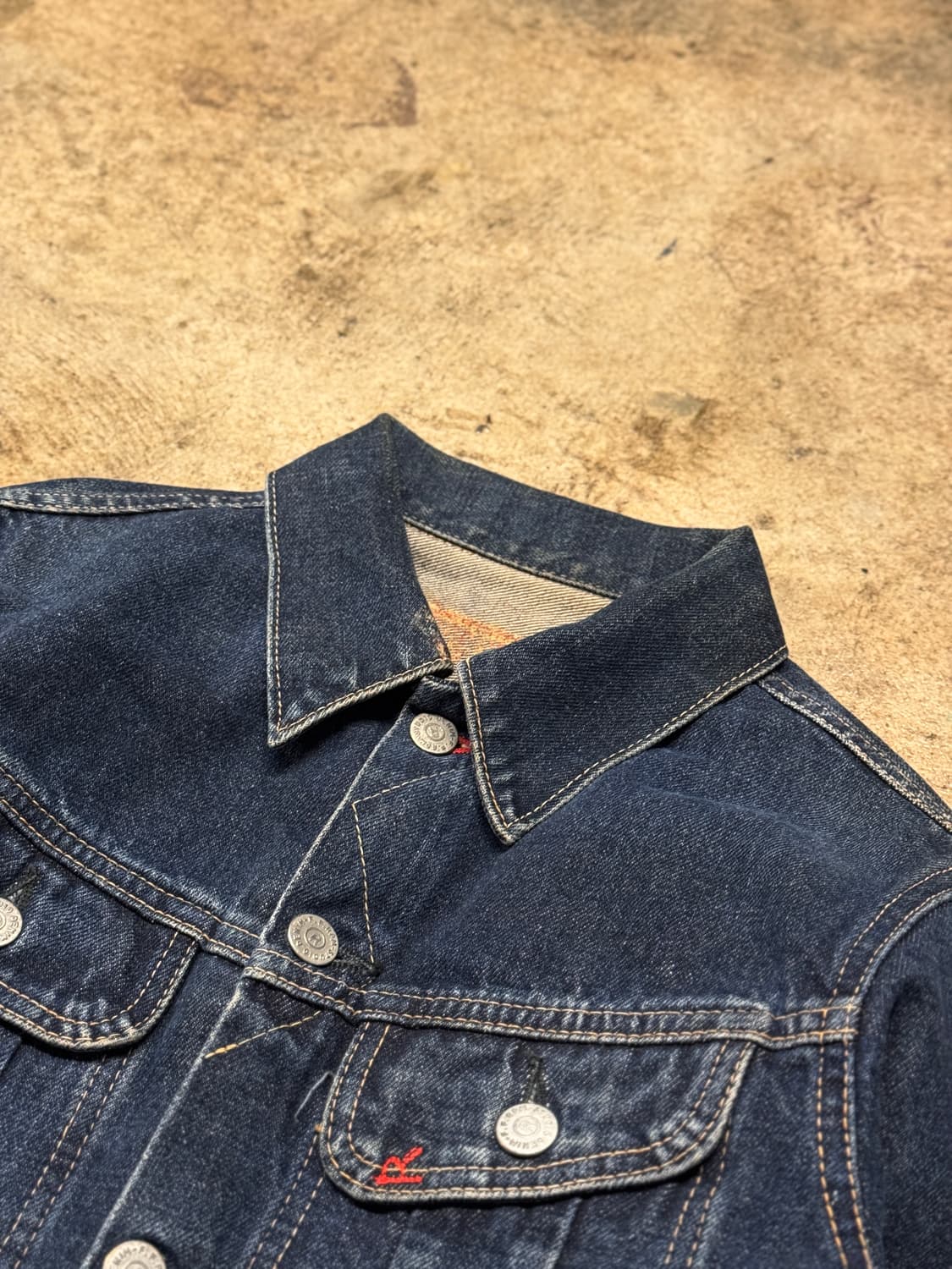 44-55 ) 45rpm Two Rooster Denim Jacket 상품이미지2