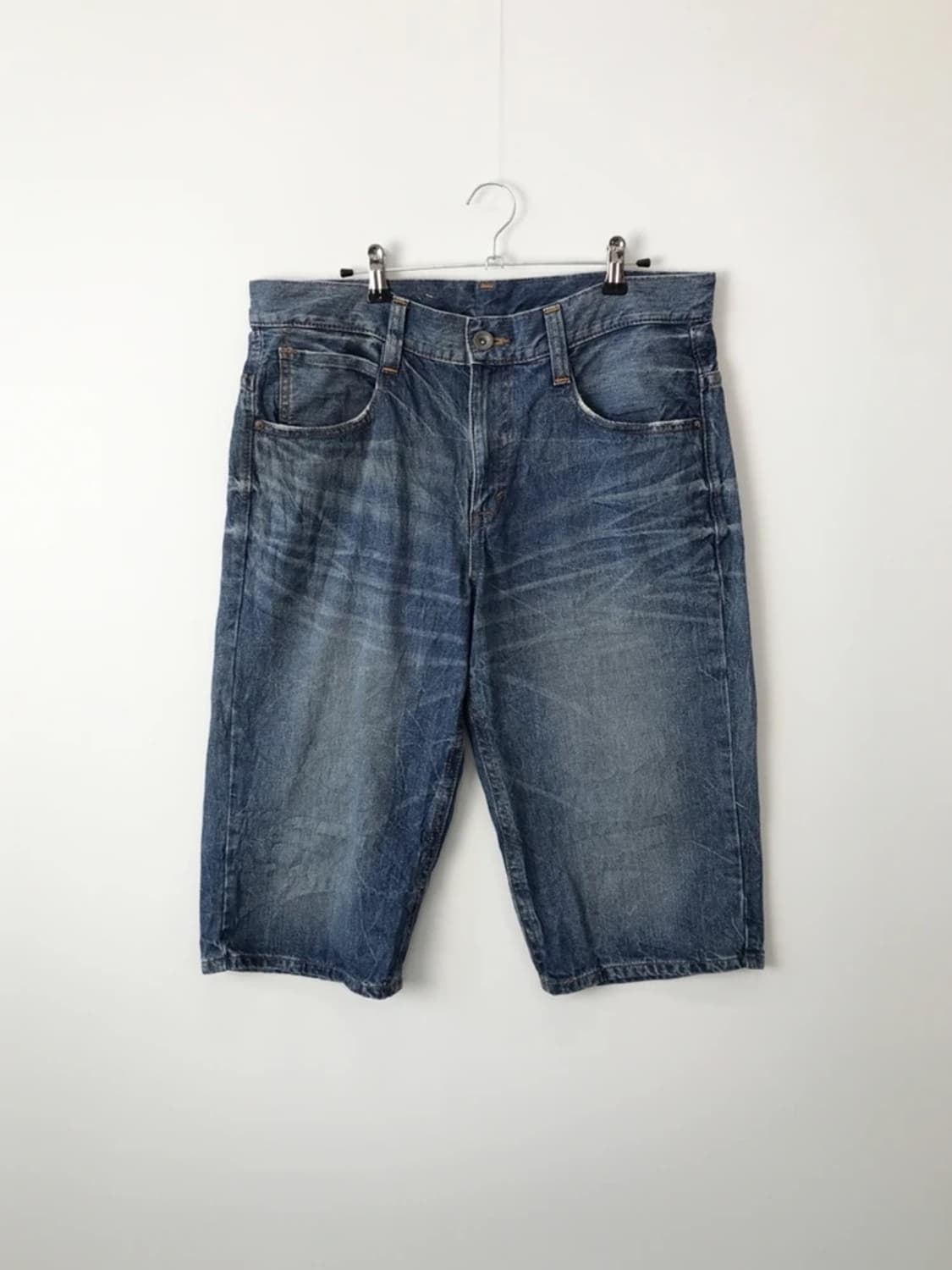 EDWIN Washed Denim Bermuda Shorts 상품이미지4