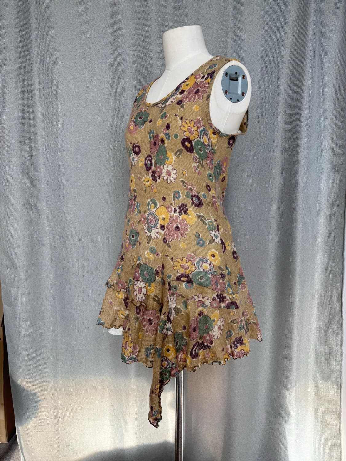 빈티지 플로랄 패턴 언팔 프릴 슬리브리스 상품이미지8