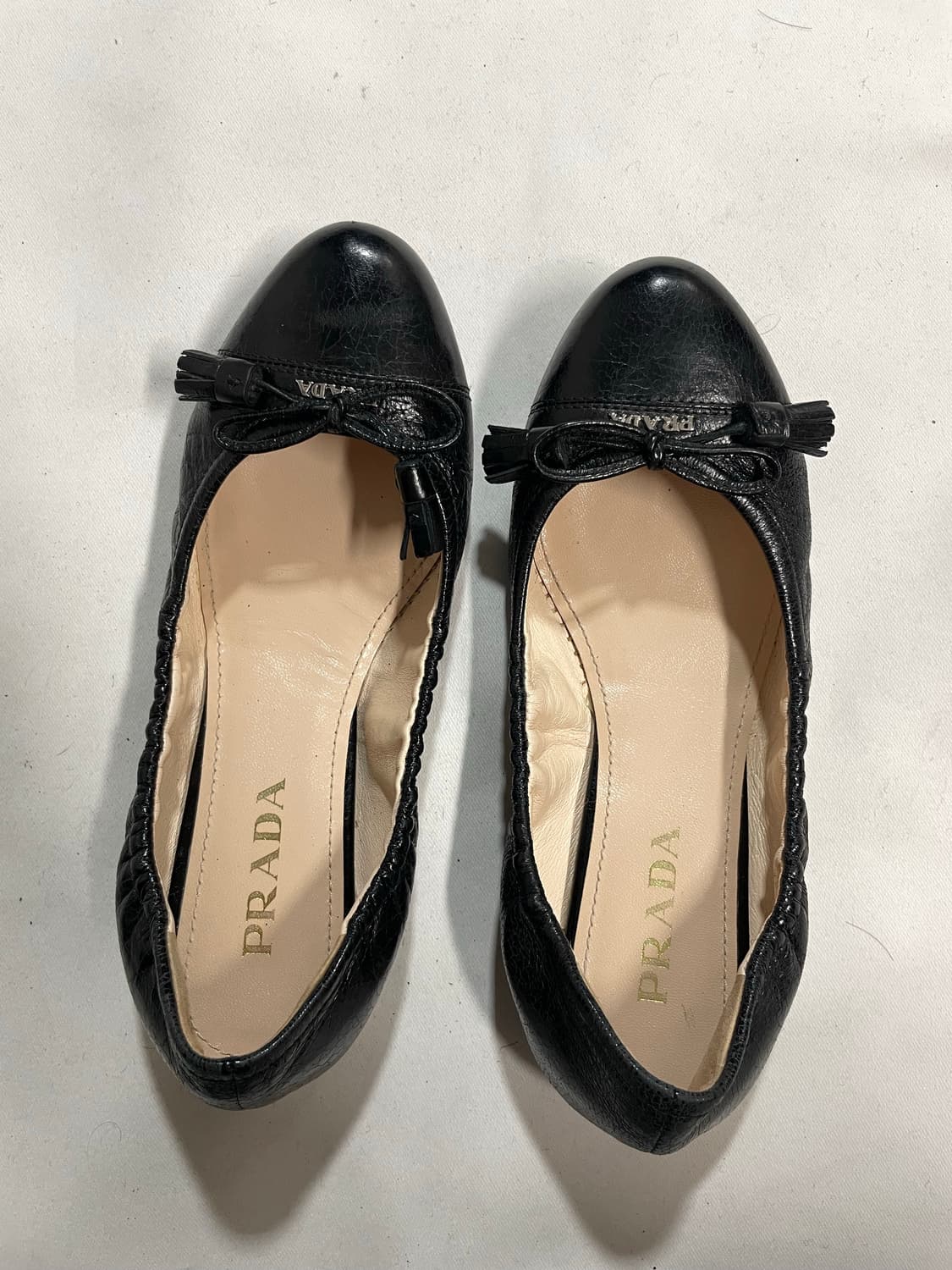프라다 발레리나 리본 플랫 슈즈 상품이미지4