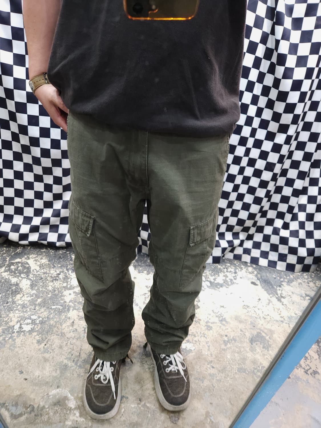 칼하트 wip 립스탑 카키 카고팬츠

 상품이미지8