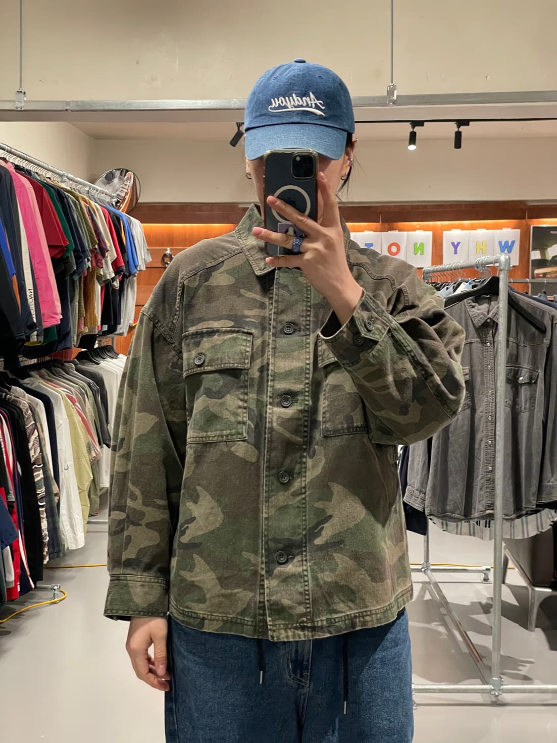 빈티지 카모플라주 셔츠 자켓  상품이미지1