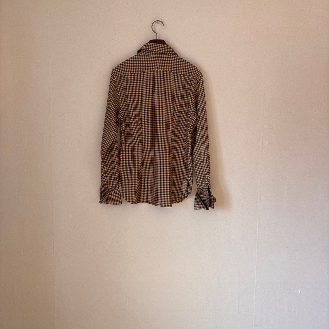 랄프로렌 정품 체크 셔츠 슬림핏 55 커프스 버튼 일본 폴로 수입  상품이미지9