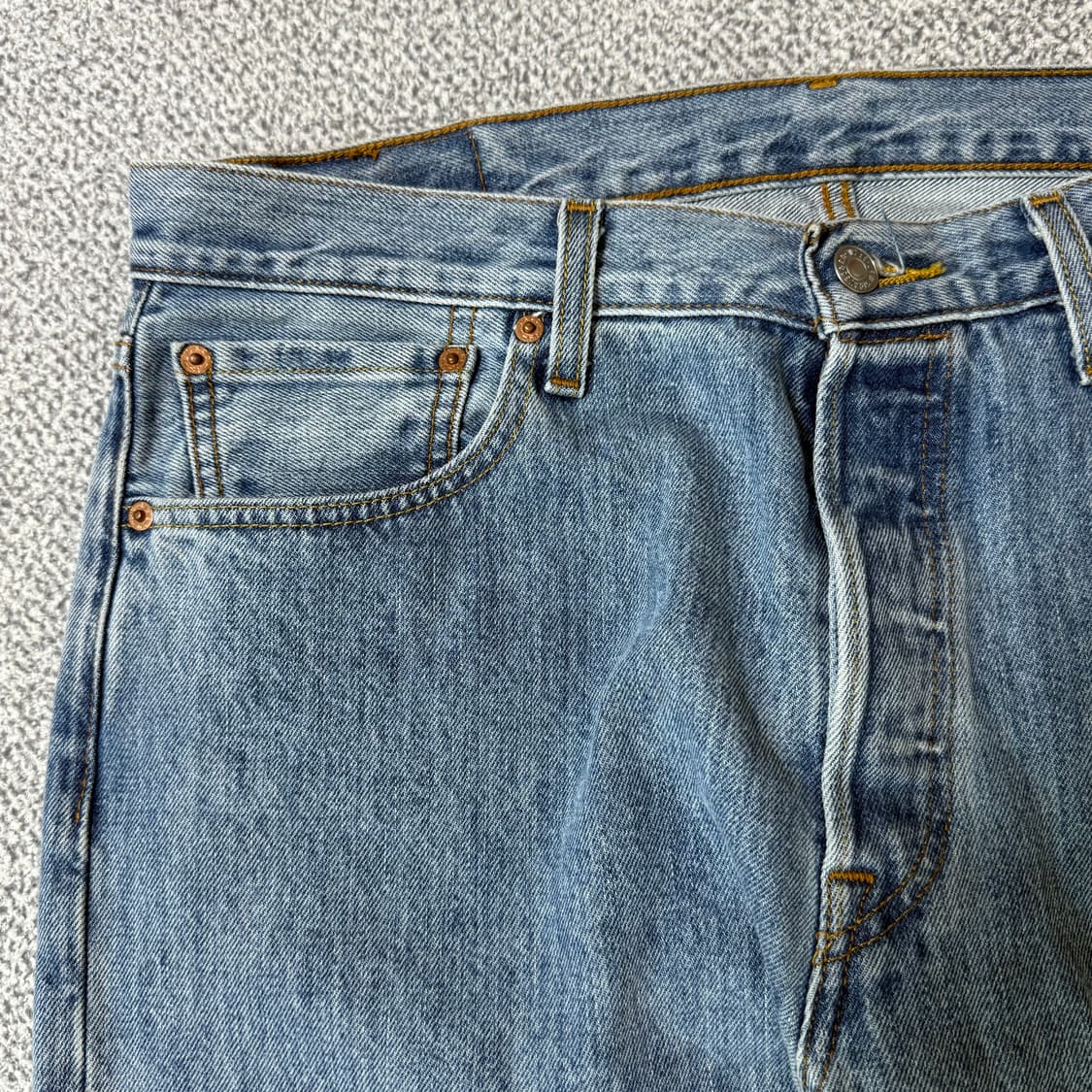 리바이스 501 연청 데님 팬츠 34 상품이미지5