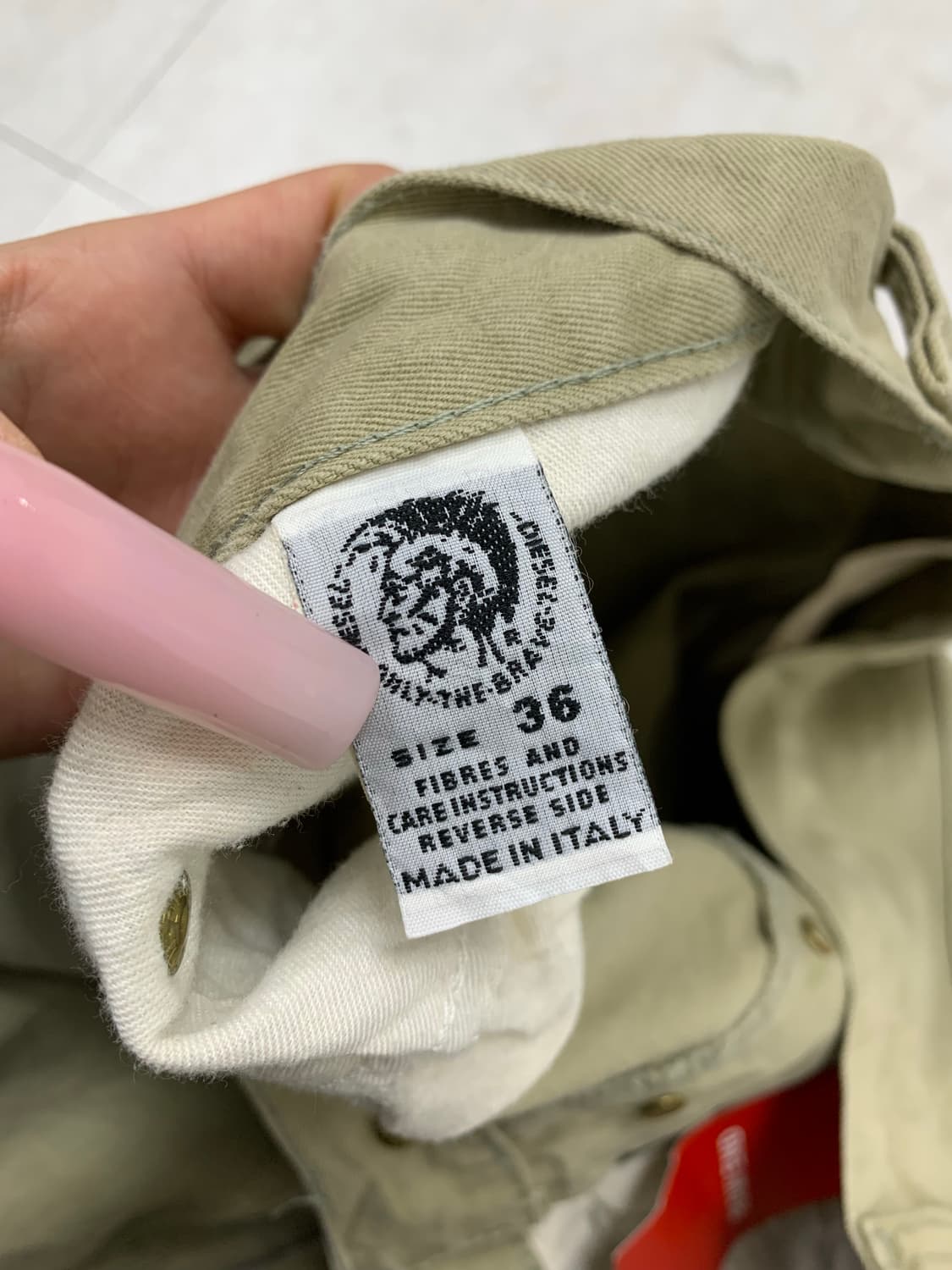 디젤 베이지 코튼 팬츠 #573 상품이미지6