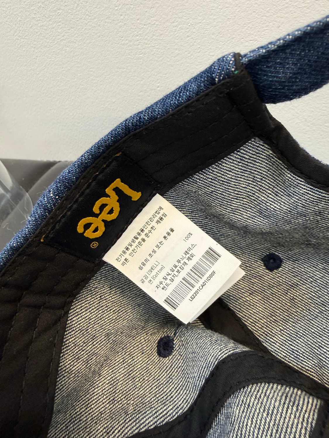 F / Lee 리 데님 볼캡 모자 진청 상품이미지7