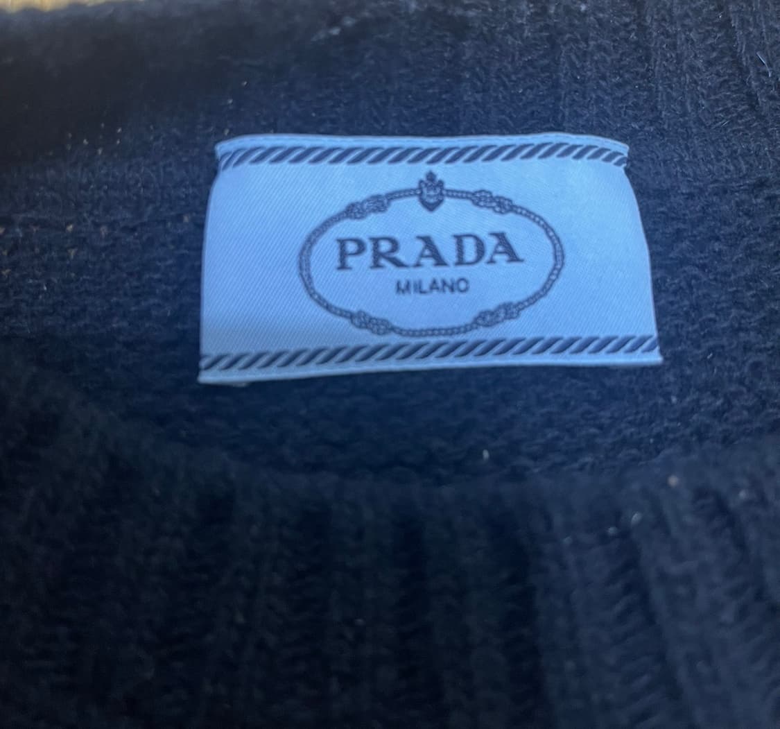 프라다 울 캐시미어니트(p24g1v) 블랙 44 상품이미지4