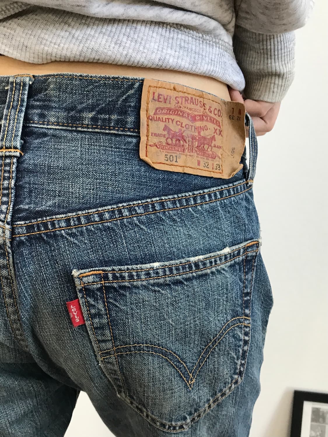 00's Levis 501 Vintage Fade Denim Pants 상품이미지4
