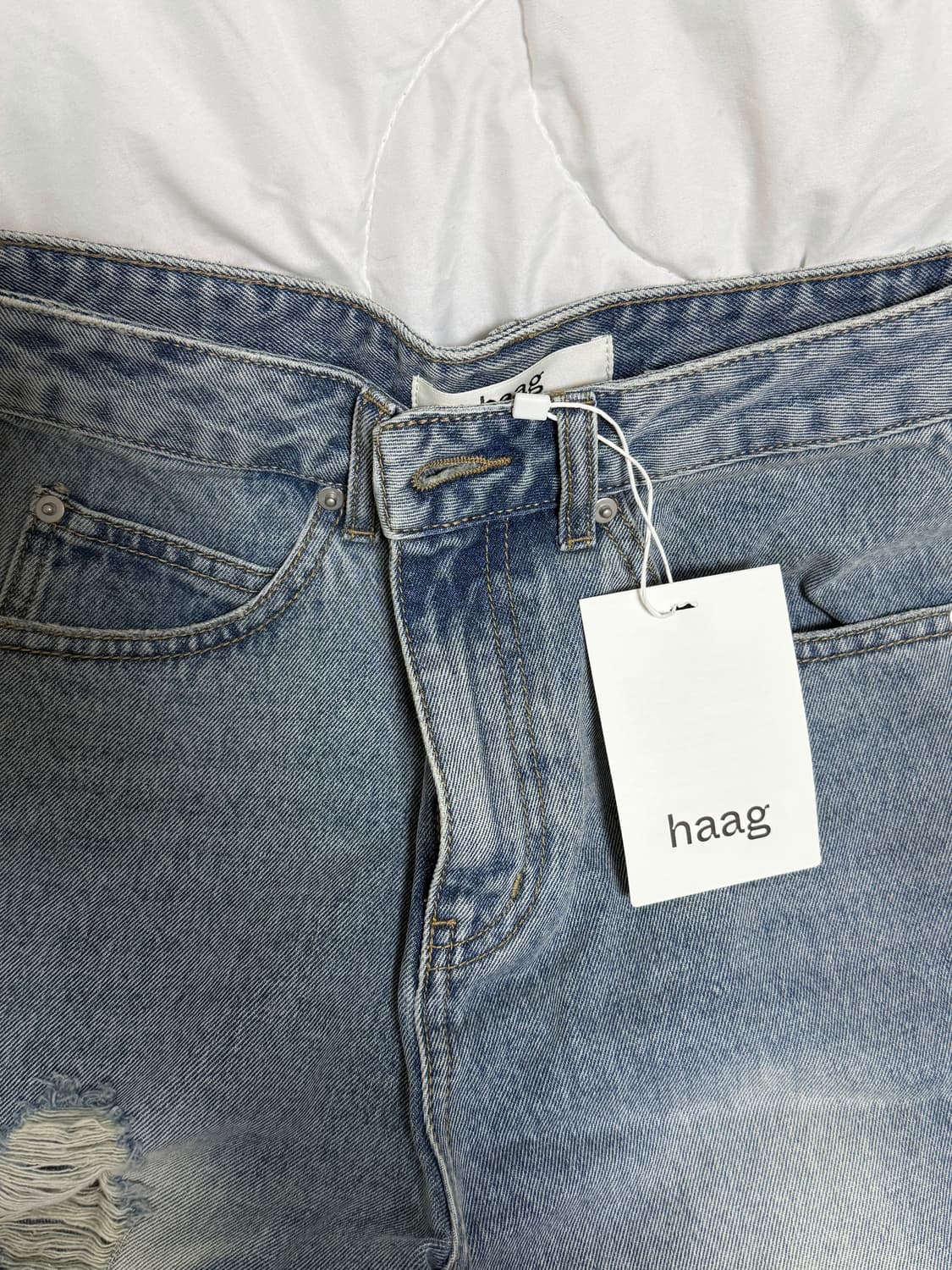 (새상품) 헤이그 haag a destroyed denim S 상품이미지6
