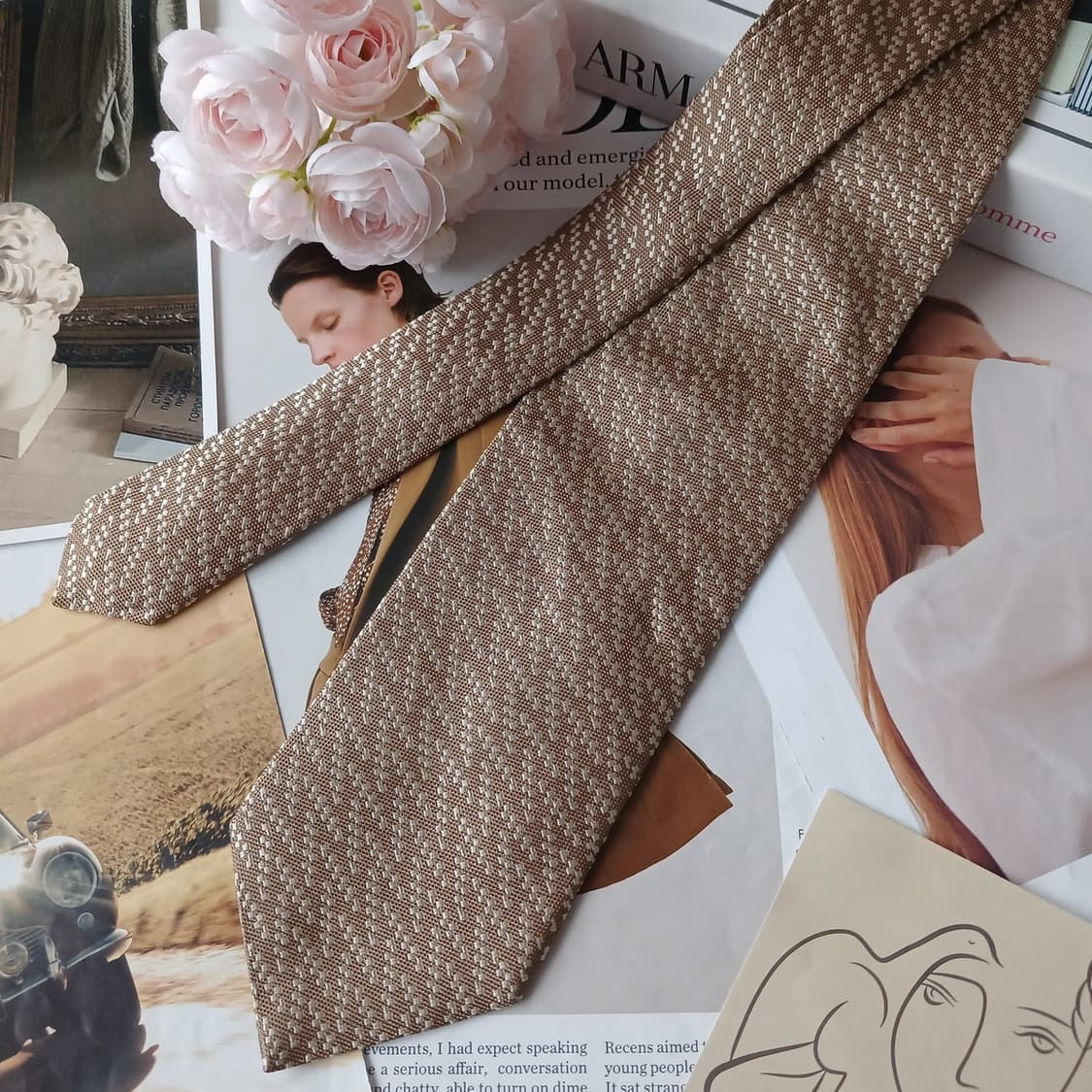 조르지오 아르마니 실크 자카드 넥타이 9.4cm A+등급 A19518

 상품이미지5