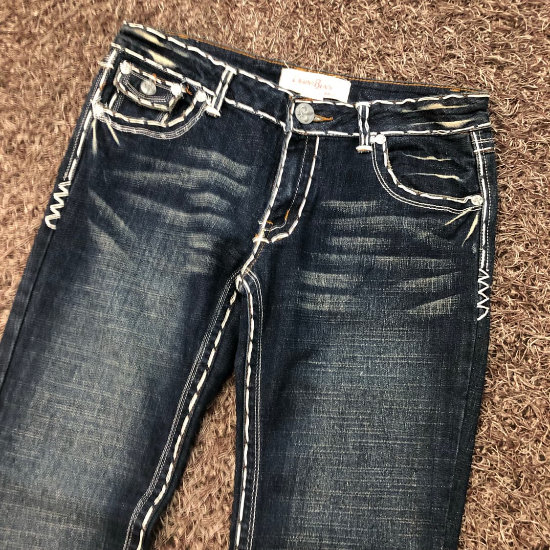 라구나비치 USA 스티치 워싱 데님 팬츠 상품이미지4