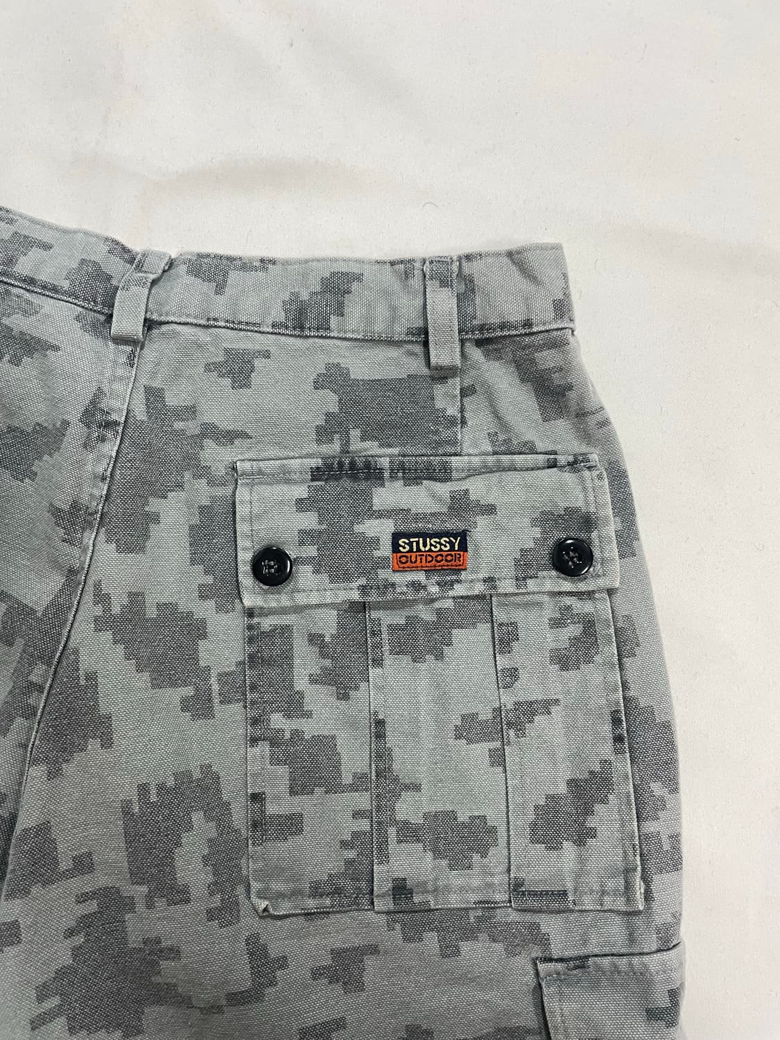 90’s USA made 올드 스투시 카모 카고 쇼츠 상품이미지1