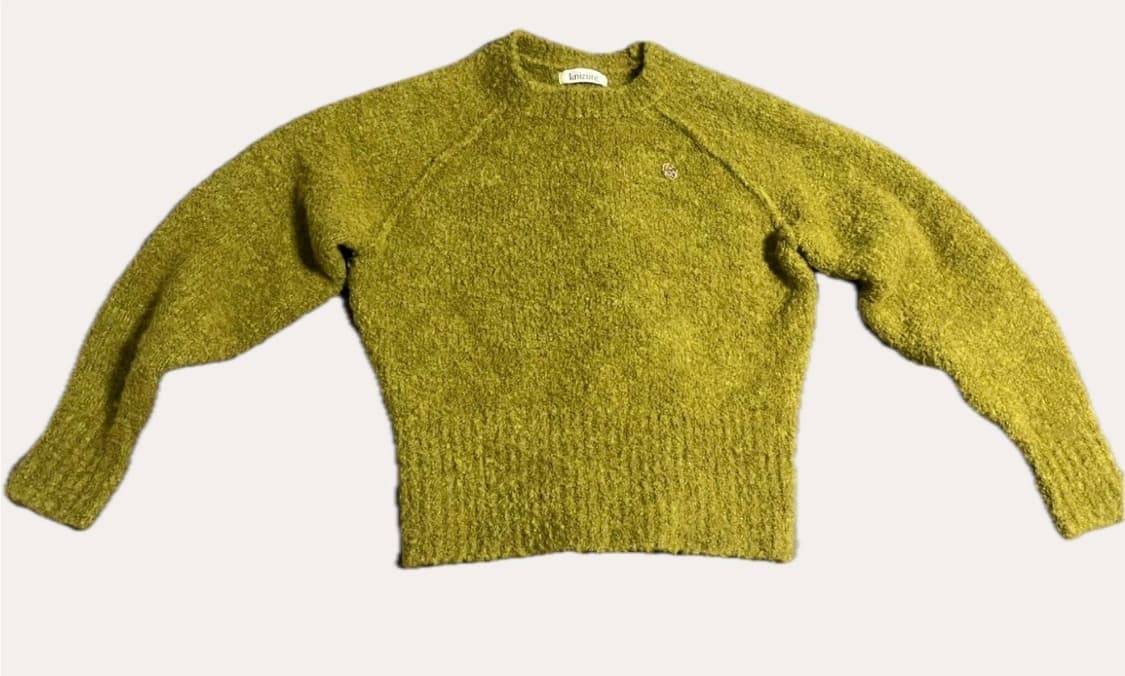 니주르 부클 크롭 풀오버 올리브 새상품 상품이미지1