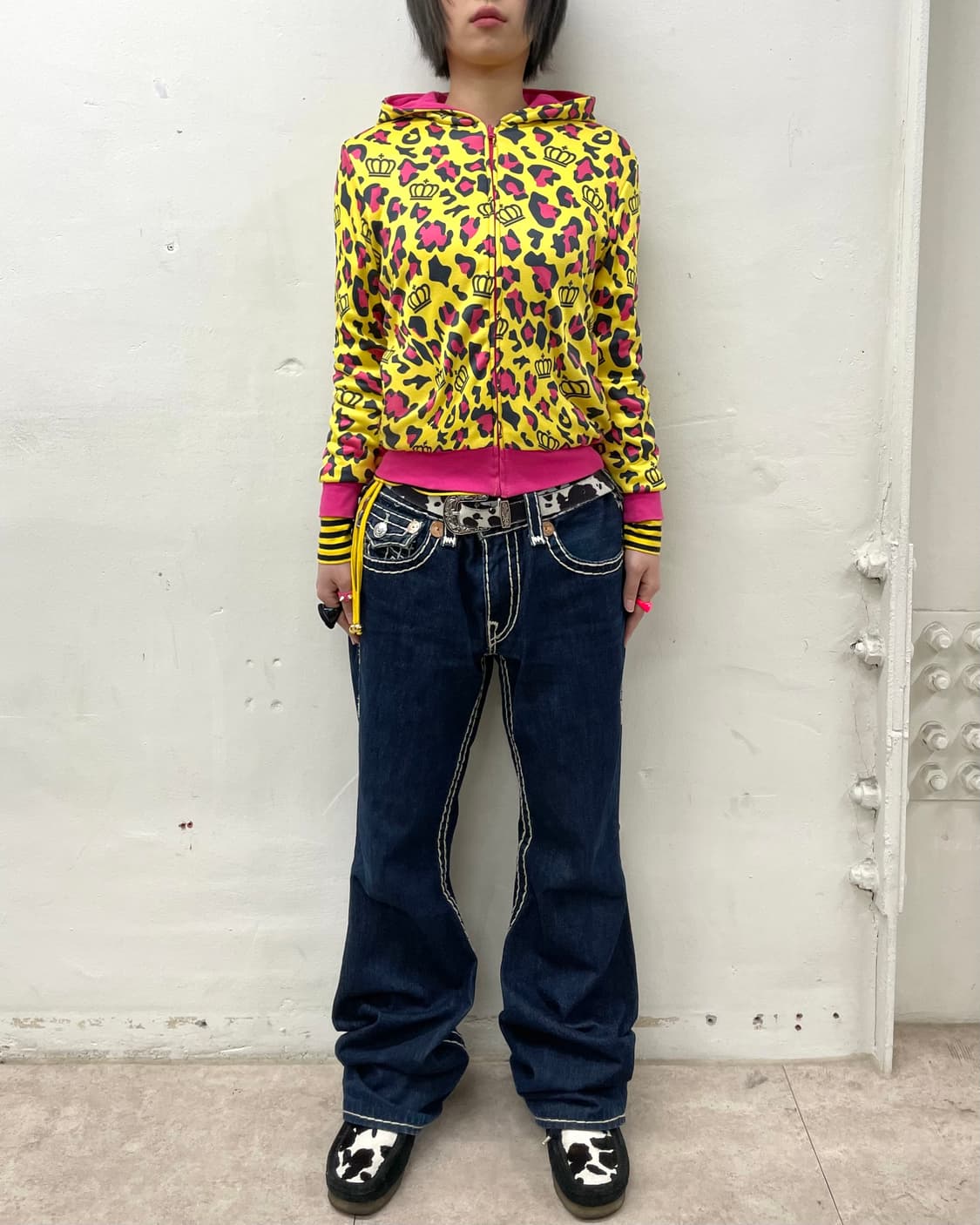 Yellow Leopard Reversible Hooded  상품이미지6