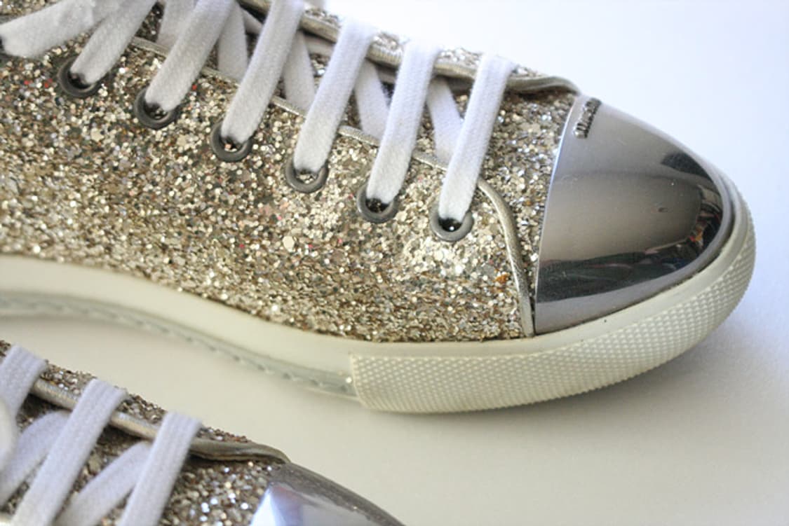 miu miu 미우미우 골드 글리터 하이탑 여성 스니커즈 상품이미지3