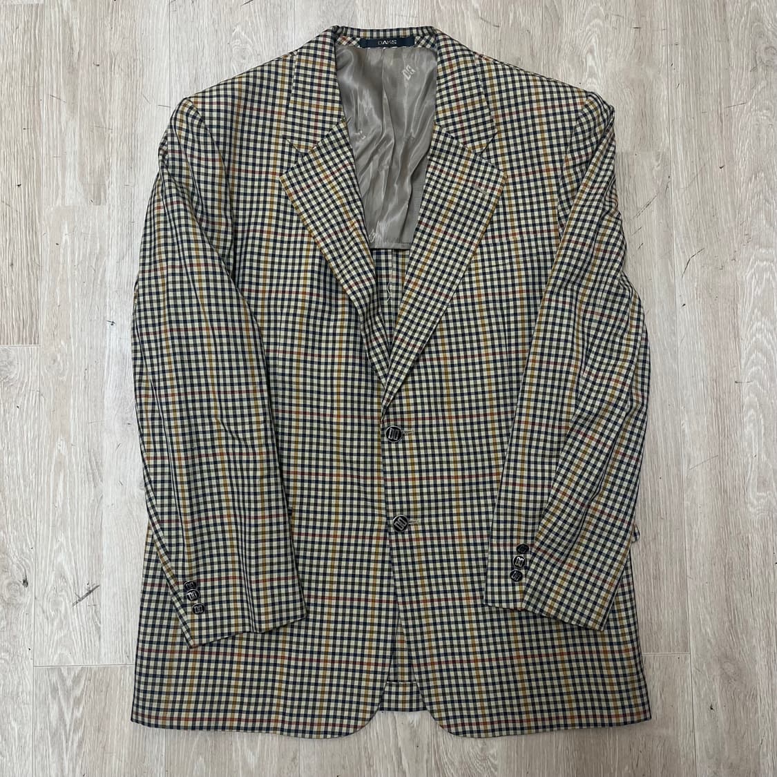 닥스 DAKS 클래식 체크 콤비 재킷 L(100) 상품이미지1