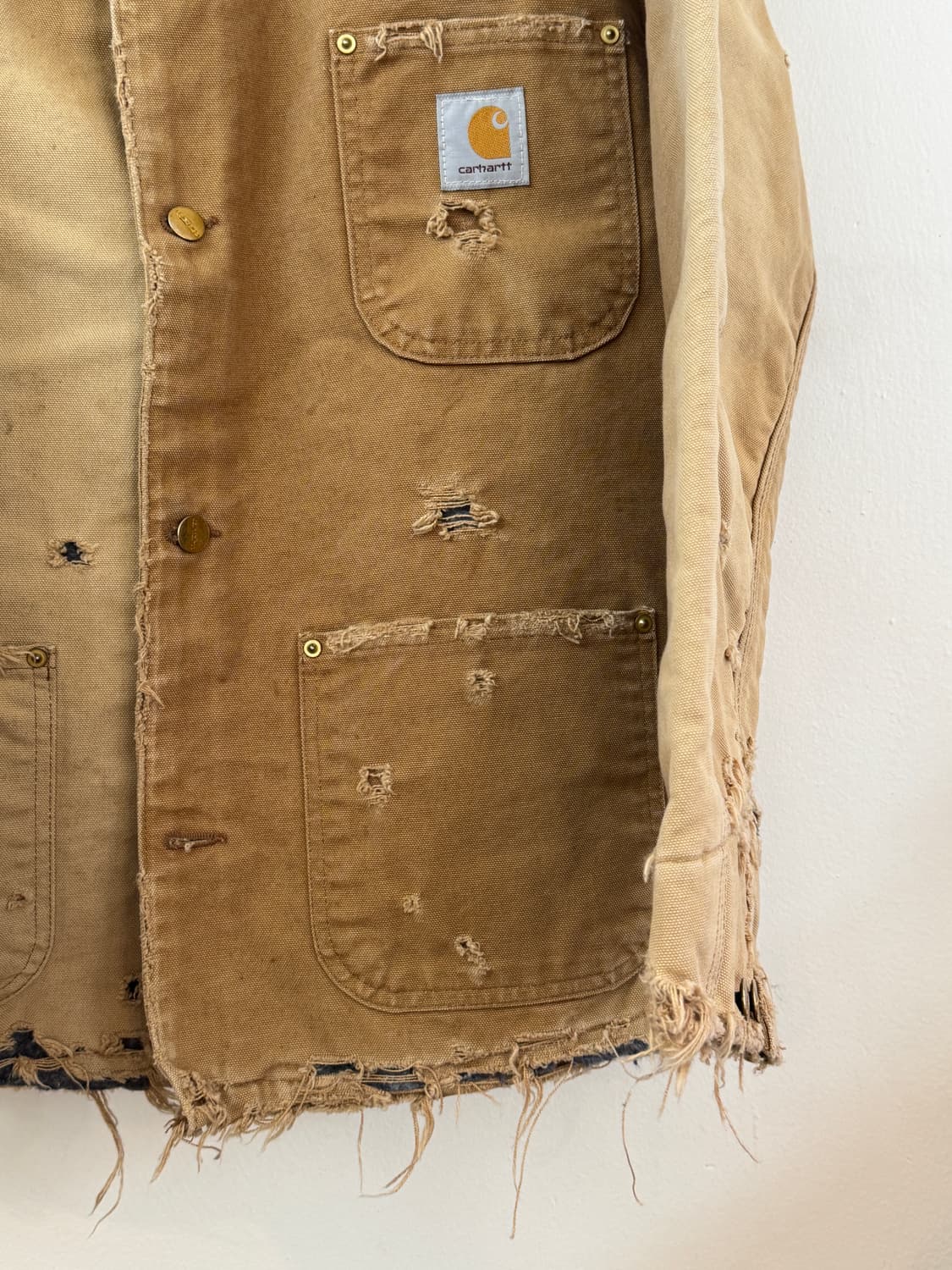 Carhartt faded repair blanket work jacke 상품이미지5