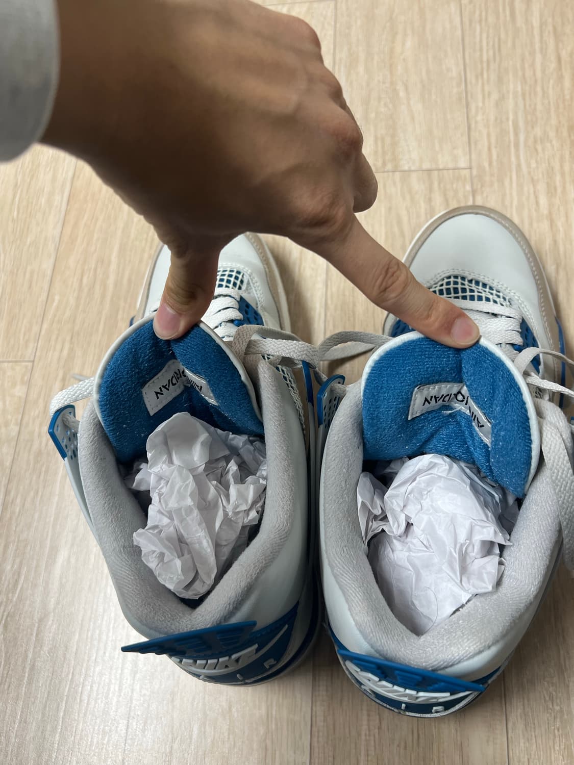 나이키 조던 4 레트로 인더스트리얼 블루(270mm) 상품이미지5