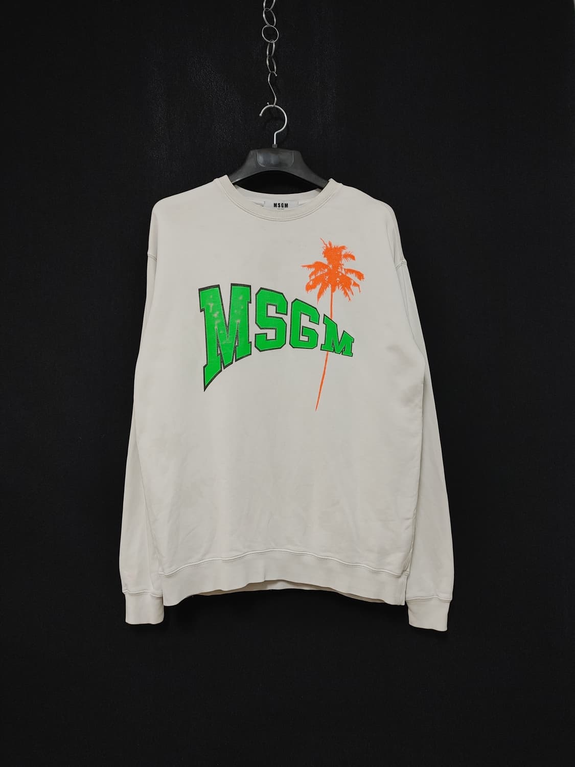 MSGM 엠에스지엠 야자수 프린팅 오버핏 맨투맨 상품이미지1