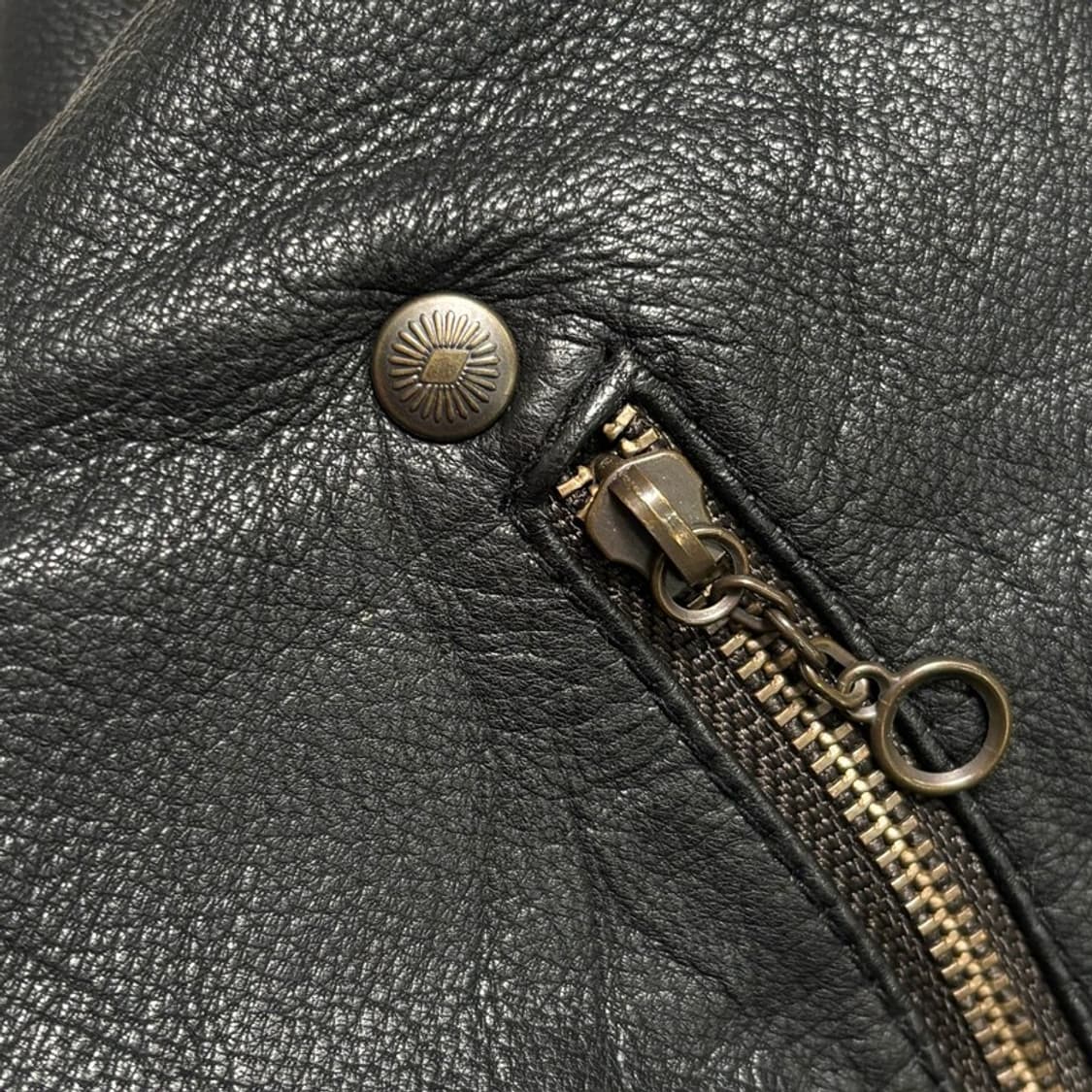 빈티지 가죽자켓 GOAT SKIN 블랙 S 상품이미지6