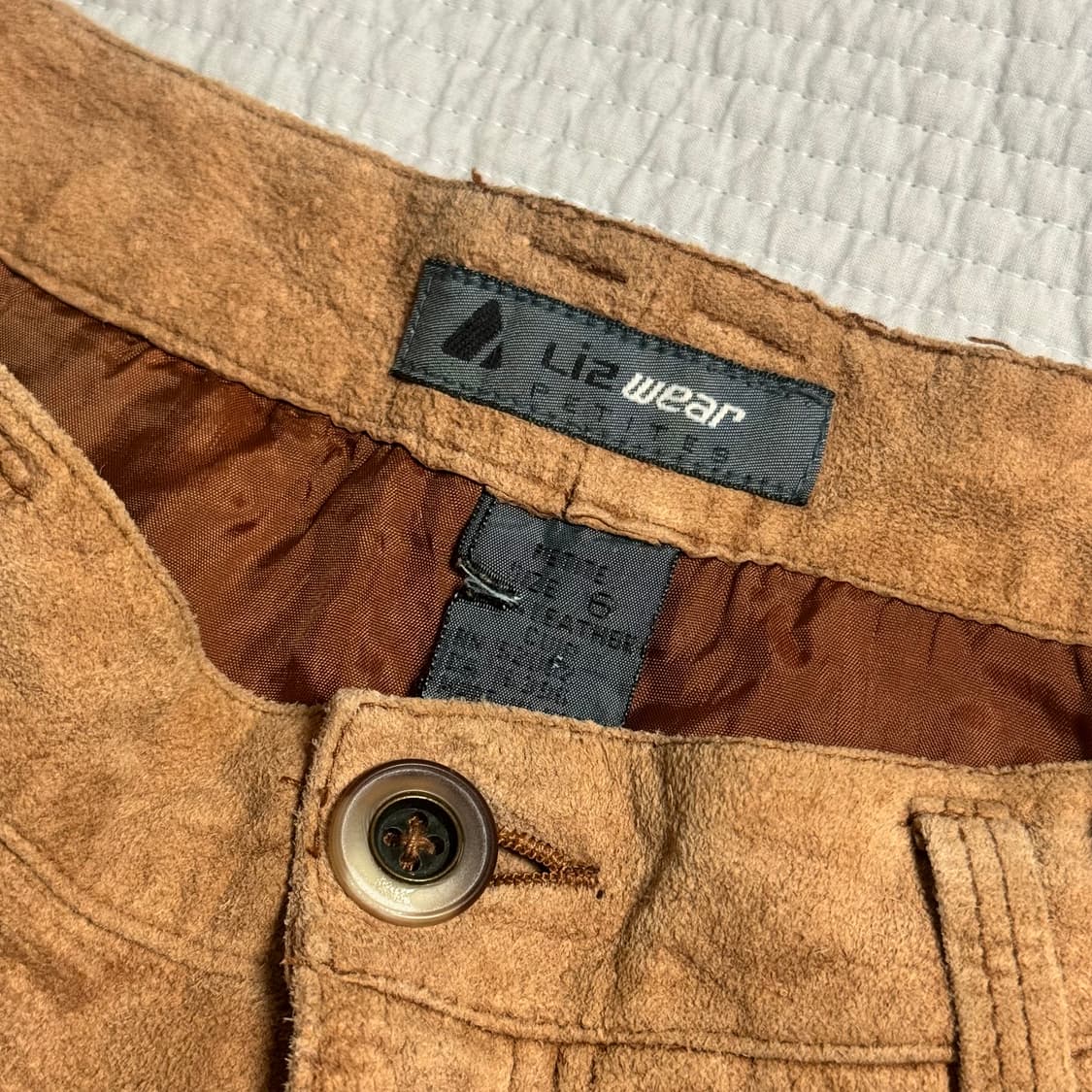 Japanese vintage suede shorts 상품이미지3
