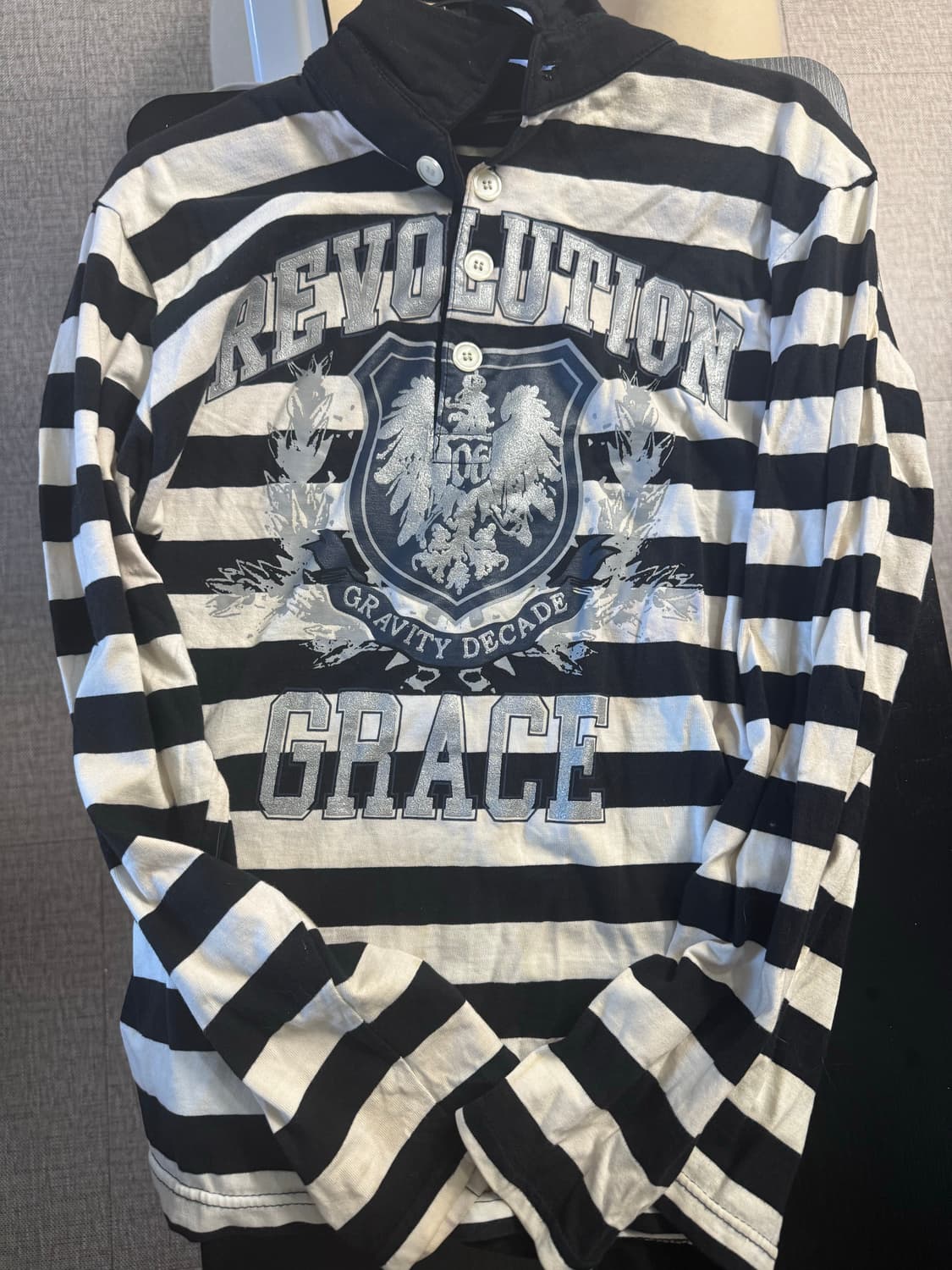 Y2K 스트라이프 롱슬리브 상품이미지1