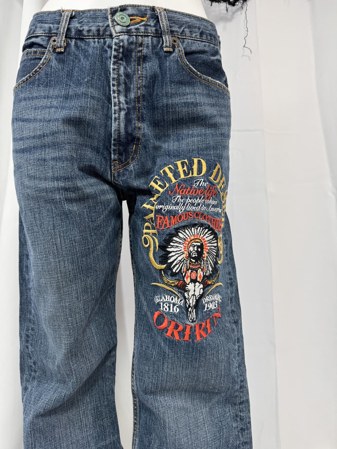 printing denim pants 상품이미지3