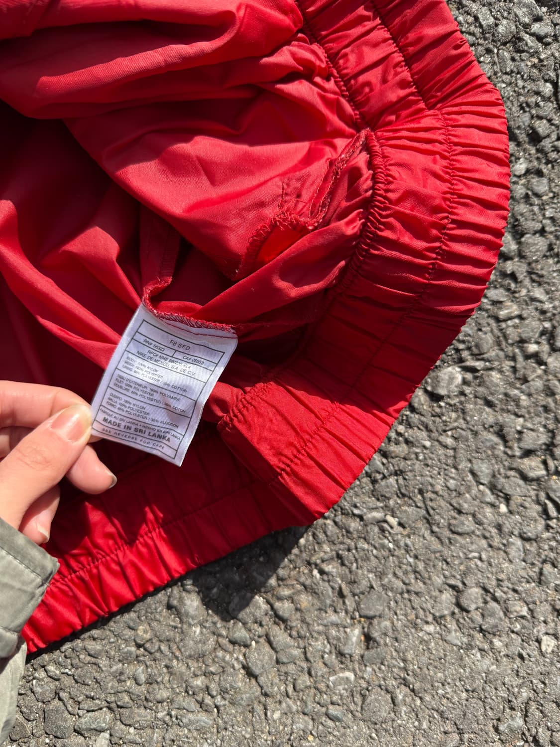 나이키 올드스쿨 레드 바람막이 B134 상품이미지4