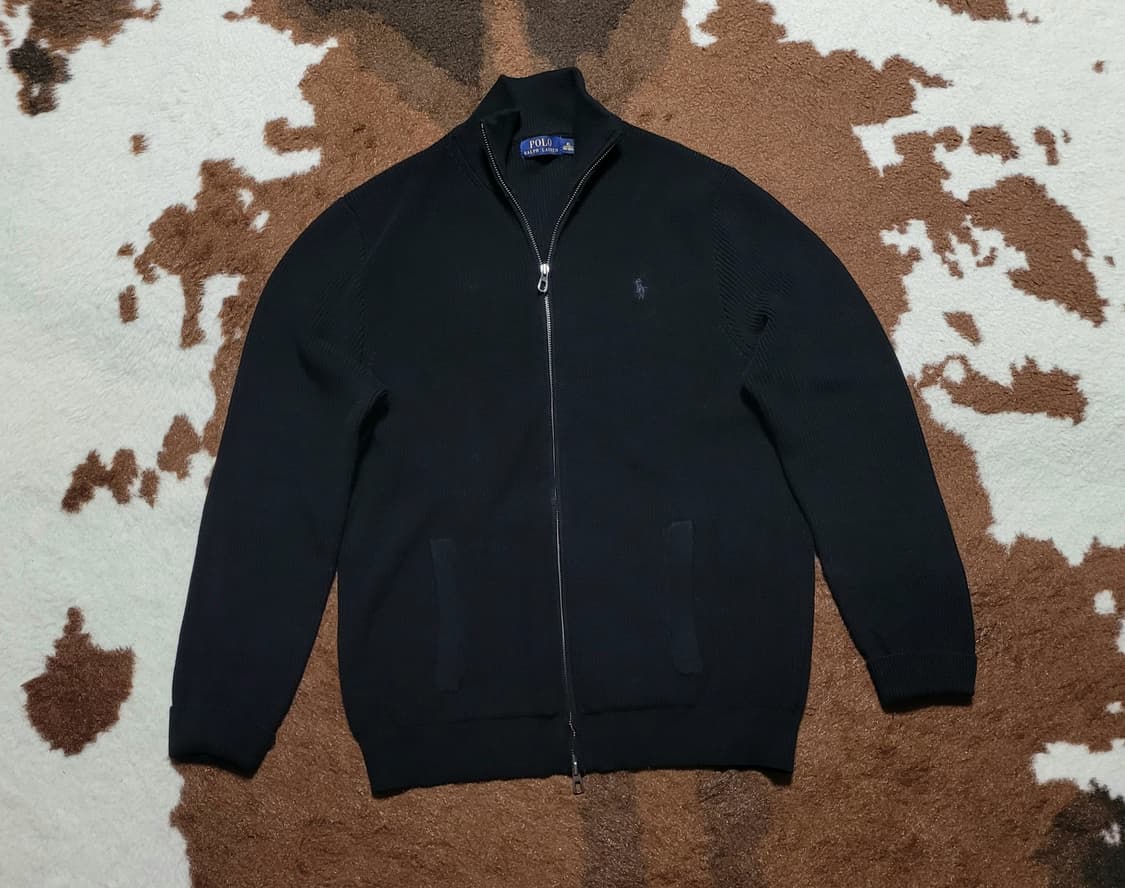 폴로 랄프로렌 남성용 블랙 면 니트(XL) 상품이미지2