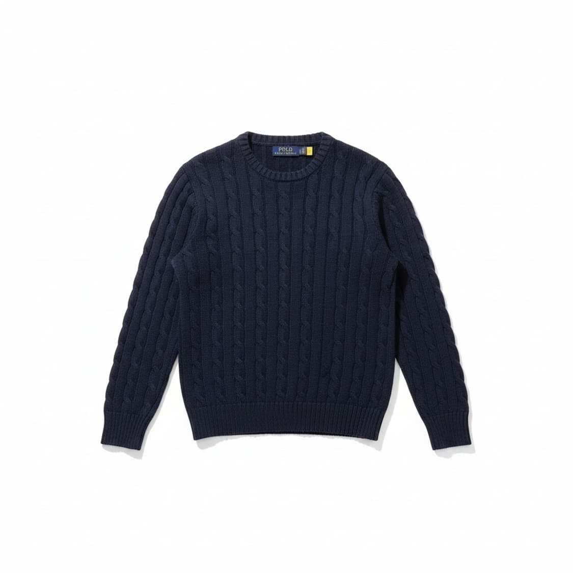 폴로 랄프 로렌 케이블 니트 코튼 크루넥 스웨터 상품이미지1
