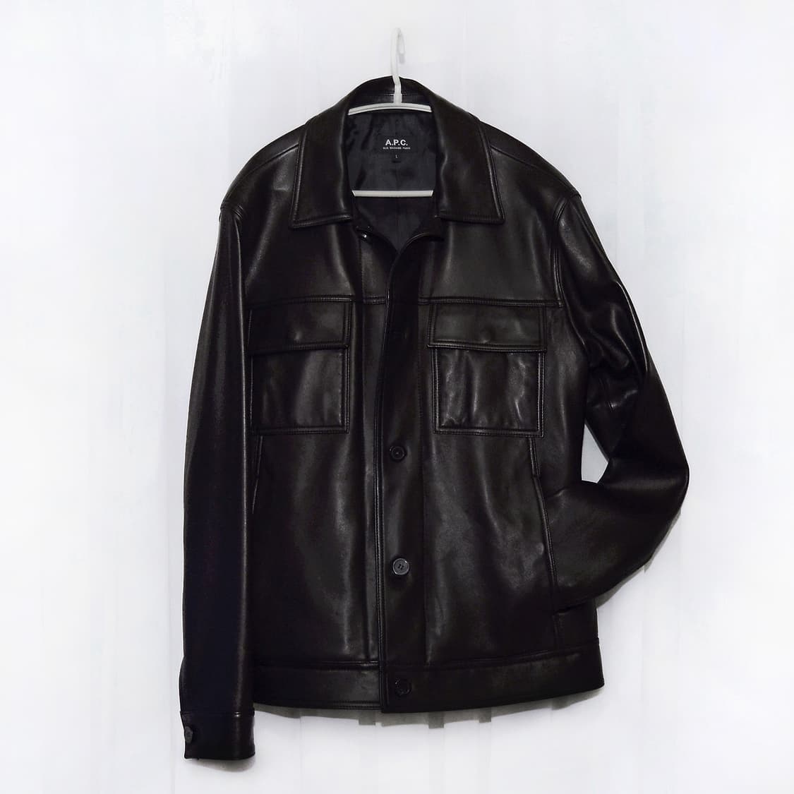 신품급) 아페쎄 (A.P.C) 저스틴 레더 트러커 자켓 (100+) 상품이미지1